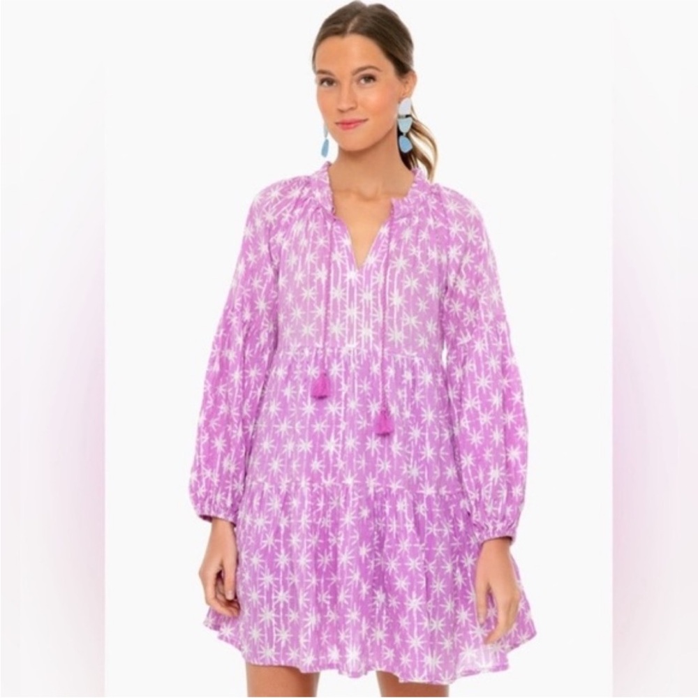 Oliphant Virgo Lilac and Silver Star Dress Large